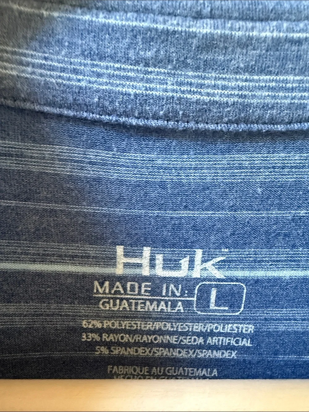 Huk Striped Polo Shirt Suze L
